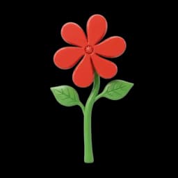 Red flower emoji